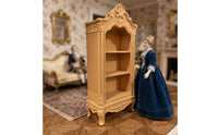 Miniature Display Cabinet Carved Miniature Shelf Furniture for Collectors