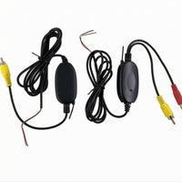 Car Audio and Video Transmitter Receiver Inline Wireless Car Transmitter Set RCA Receiver Set Exposed Power Wires