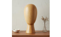 Wood Hat Display Versatile Hairpiece Display Head Form Minimalist Interior Design Decor for Entryway