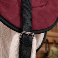 Faux Suede Saddle Pad Stitched Panels Equestrian Gear Cushioned