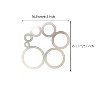 Leather Template Ruler Stainless Steel Craft Tool Silver-Colored