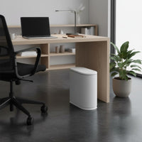 Narrow Space Garbage Bin Space Saving Oval Waste Bin Handseffortless Use