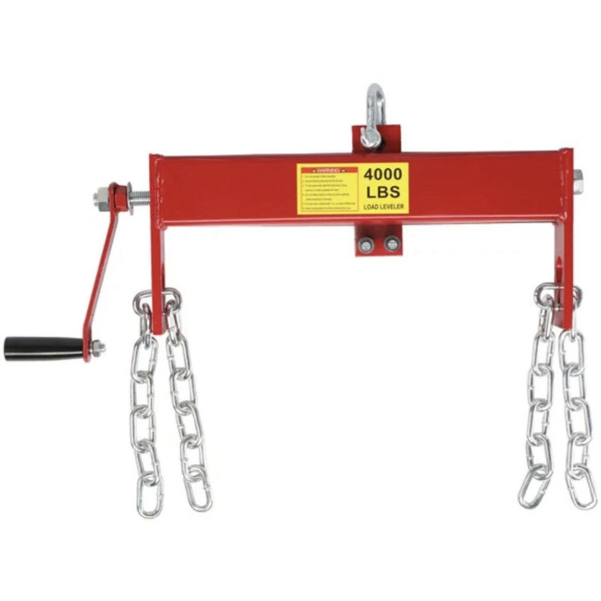 Engine Hoist Leveler Manual Engine Load Adjuster with Chains Heavysturdy Workshop Crane Accessory for Hobbyists, Home Garages