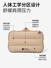 牧高笛户外自动充气垫便携轻量露营徒步单人气垫床防潮垫双人睡垫