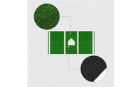 Rectangular Baseball Mat with Home Plate Heavy-Duty Batting Mat Sturdy Sports Training Equipment Colored for Coaches, Gymnasiums