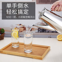 加厚不锈钢冷水壶凉水壶饭店餐厅酒店用泡茶壶长嘴加汤壶果汁扎壶