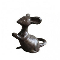 Rustic Decor Vintage Look Cast Iron Figurine Desktop-Friendly