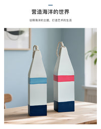 渔浮鱼标创意装饰摄影布景地中海风格摆件搁板鱼网挂饰木质浮子