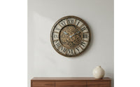Retro Gear Wall Gear Timepiece Exposed Gears Home Decor Quartz Movement