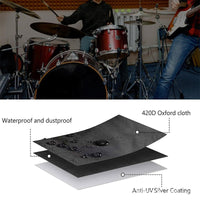Drum Cover, Dustproof and Waterproof, Sun Protection, Indoor and Outdoor Use