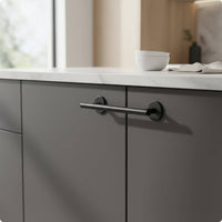 Bar Handle Aluminum Alloy Door Handle Round Base Home Fixtures