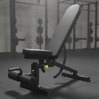 Bench with Leg Rollers Commercial Padded Weight Bench Steel Frame