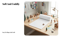 Realistic Appearance Artificial Snow Blanket Soft Material White Decorative Snow Mat DIY Friendly White Decorative Batting Easy to Cut for Photographers, Event Planners, Homeowners, Retail Outlet Window Display, Fireplace Mantels, Photography Backdrops