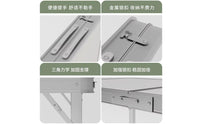 Stable Structure Market Stall Table Multi-Purpose Lightweight Picnic Table for Outdoor