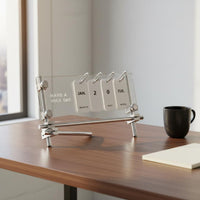 Acrylic Desk Calendar Transparent Desktop Flip Calendar Modern Elegant