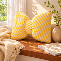 Bow Pillow Puffed Bowknot Pillow Symmetrical