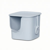 Semi-Enclosed Litter Box Spacious Pet Supply Open for Home