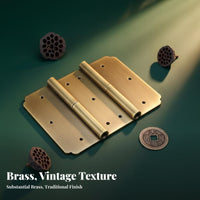 vintage brass Surface-Mount Hinge Detachable Furniture Hardware long-finaling