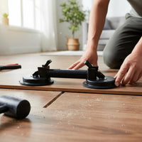 Heavy Duty Double Suction Cup Floor Tightener Quick Release Levers Wood Floor Seam Puller for DIY Enthusiasts, Home Renovation