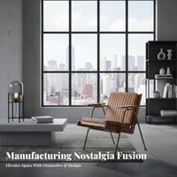 Upholstered Metal Frame Armchair Utilitarian & Design Upholstered 2-Seater Sofa Retro Design Long-Lasting Construction