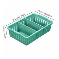Rectangular Organizer Tray Multipurpose Desktop Sundry Box Removable Dividers