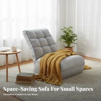 Adjustable Floor Lounger Thick Padding Adjustable Spinerest Lounger Thickly Padded Space-Saving for Bedroom, Balcony