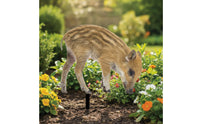 Sturdy Pig Garden Stake Charming Acrylic Sign with Ground Stake Whimsical Pig Lawn Ornament Rustic for Gardeners, Flower Bed, Pathway