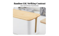 Power Strip Organizer Box Dustproof Cable Management Box Minimalist Design Power Strip Cover for Living Room