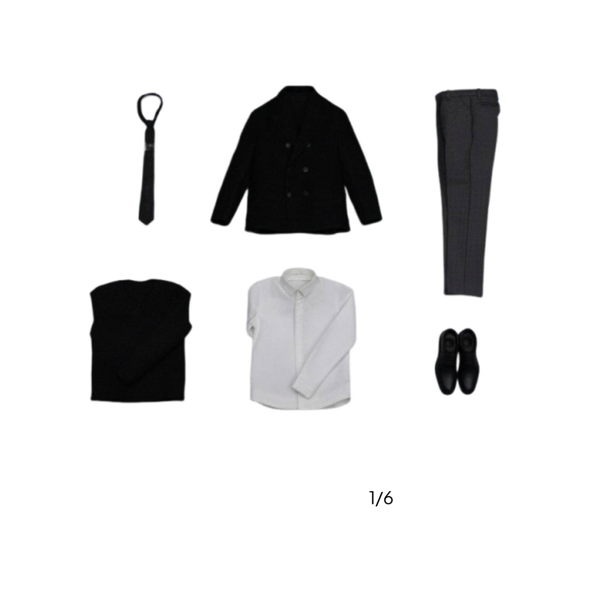 1/6 Scale Peacoat Outfit Highly Detailed Action Figure Formal Wear Contemporary Gentleman Style Toy Accessory for Collectors, Hobbyists