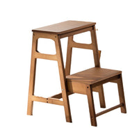 Foldable Bamboo Step Stool for Children and Adults, Modern Minimalist