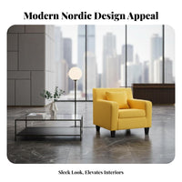 Upholstered Barrel Chair Light Luxury Home Seating Nordic design Minimalist Design for Business Owners, Homeowners, Hotel Lobby