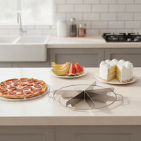 Stainless Steel Cake Cutter with Side Handles Thin Blade Pie Cutter with Side Handles Accurate Cutting Tool Long-Lasting for Kitchen