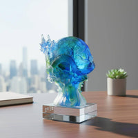 Dragon Sphere Sculpture Feng Shui Display Ornament Auspicious