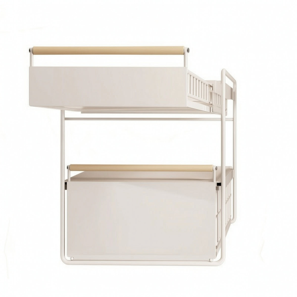 Space-Saving Pull-out Cabinet Organizer Sturdy Under Sink Organizer Long-Lasting Sliding Cabinet Basket Rust Resistant for Pantry