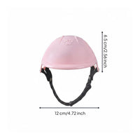 Pet Helmet Shock Protection Pet Motorcycle Helmet Adjustable Chin Strap