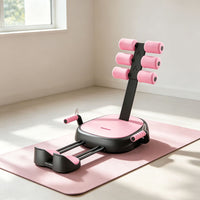 Multi-Functional Ab Cruncher with Resistance Bands for Home Use