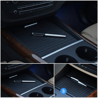 Cup Holder Trim with Pull Tab Compatible Center Console Sliding Cover Low-Profile Console Roller Cover for Vehicle Owners