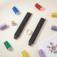 2 Pieces Cross-Stitch Frame Slide Rail Effortless Sliding Crafting Hardware