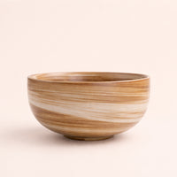 Japanese Ceramic Rice Bowl, Rusted Glaze, 12-12.9cm