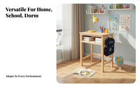 Solid Wood Student Desk Installation Wooden Student Writing Desk Easy Assembly Children's Study Table for Students, Dormitory, Classroom