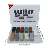 11 Pieces Tile Repair Kit Color Matching Porcelain Tile Repair Kit