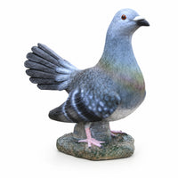 Pigeon Figurine Decorative Pigeon Statue with Base Ornamental for Flower Bed