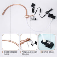Aluminum Alloy Shampoo Bed Water Circulation Accessory with Adjustable Outlet