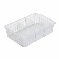 Rectangular Organizer Tray Multipurpose Desktop Sundry Box Removable Dividers