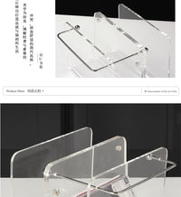 Creative Nordic Acrylic Bookend for Desk Organization