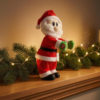 Battery Powered Musical Santa Figurine Spanish-Language Theme Musical Santa Figure