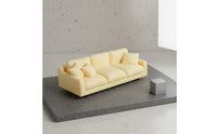 1:12 Scale Sofa Cream Design Dollhouse Couch Model Photo Prop for Collectors