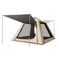 Rain-Resistant Inflatable Tent with Mesh Openings and Doors Quick Setup Inflatable Tent Waterproof Spacious for Families, Campers, Camping