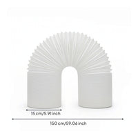 Portable Air Condition Exhaust Hose Thickened Portable Air Cooling Exhaust Hose Corrugated for Camp, Vehicle Window Ventilation