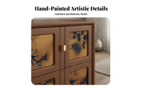Chinese Design Accent Cabinet Multi-Functional Modular Cube Cabinet Multifunctional Storage Sideboard for Homeowners, Adults, Study, Entryway, Hallway